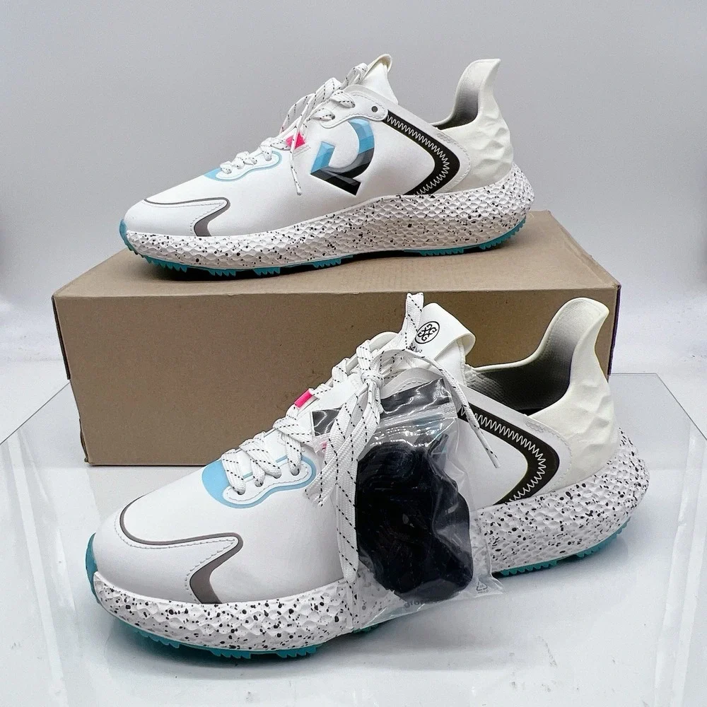 G/ Fore MG4X2 Stippled Hybrid Men's Golf Shoes Sneakers White Size US 9